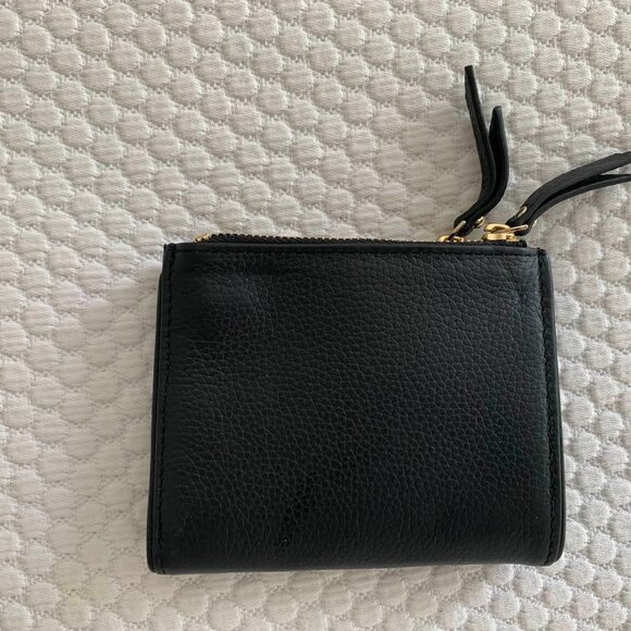 Kate Spade Mulberry Street Small Malea Wallet Black Leather Bifold WLRU3075 - Picture 2 of 3